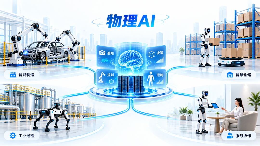 物理AI核心能力：感知、决策、规划、控制四大模块