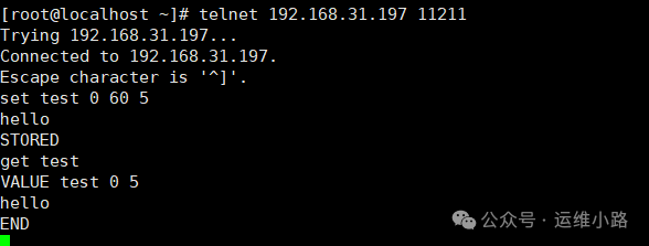 Memcache的set与get操作示例