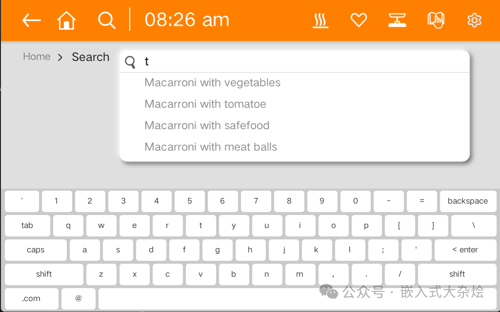 搜索界面CDroid示例