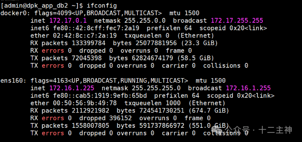 应用数据库服务器的网络接口