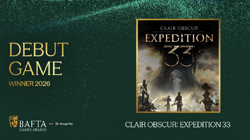 BAFTA游戏奖最佳新秀获奖海报：《光与影：33号远征队》