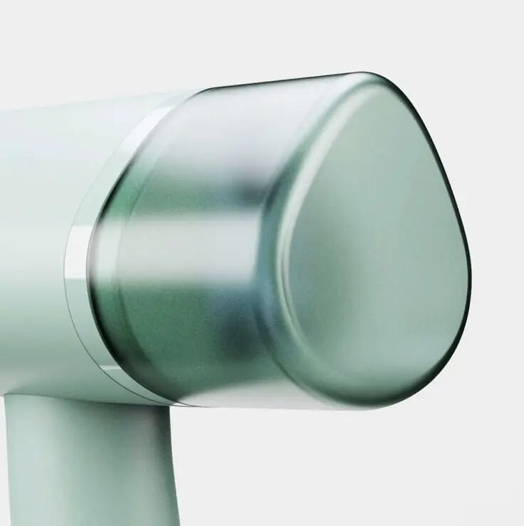 浅绿色现代家电出风口局部特写