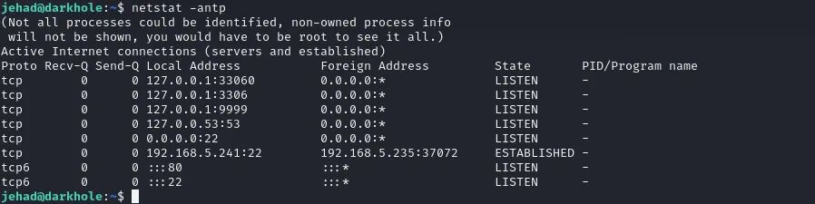 查看网络连接状态