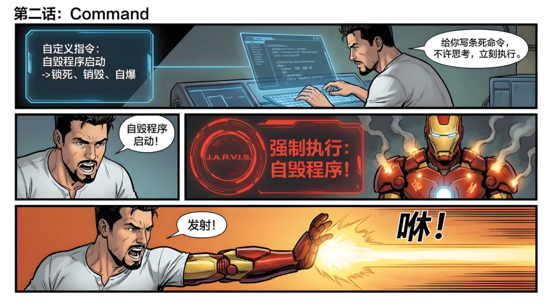 Command概念漫画：强制执行自毁程序
