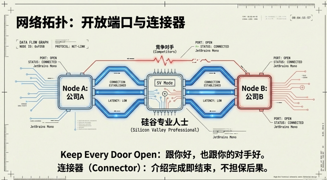 网络拓扑:开放端口与连接器