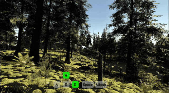 AI在游戏场景中自主探索的数据采集示意