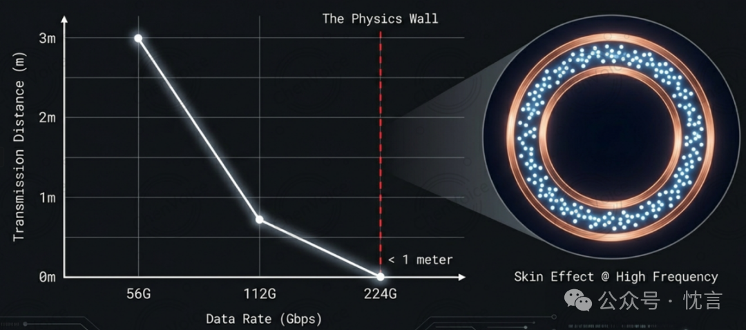 高频信号传输距离衰减图