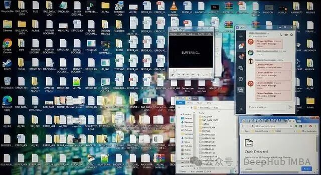 杂乱的桌面环境可能导致 AI 操作失误