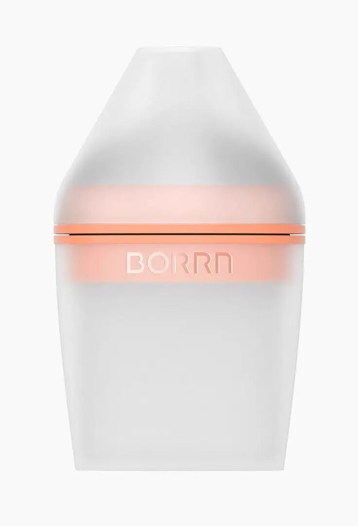透明磨砂奶瓶印有BORRN字样
