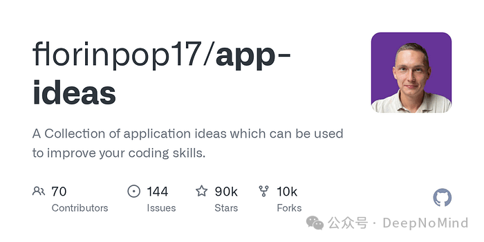 florinpop17/app-ideas 仓库页面截图