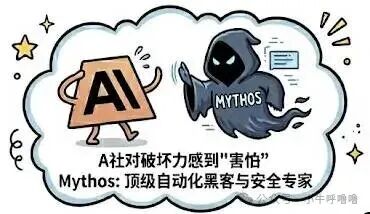 关于AI安全防护与威胁的卡通插画