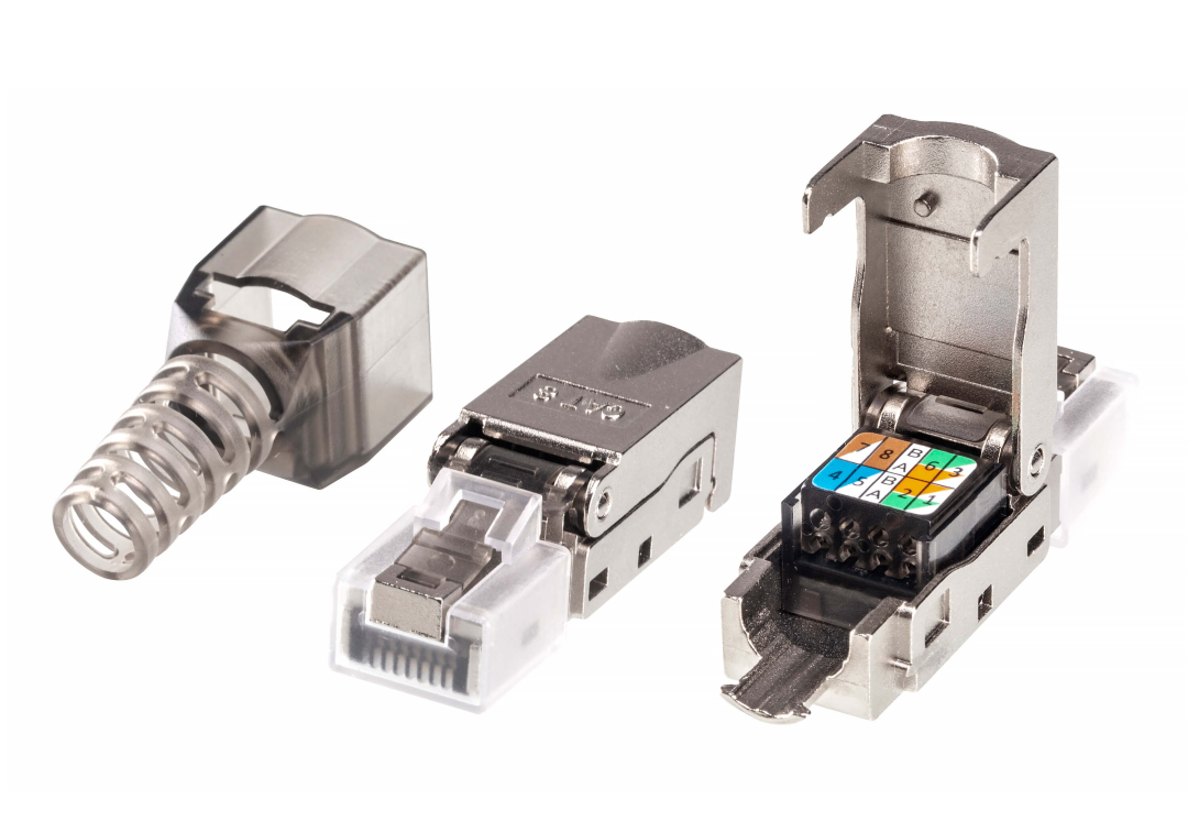 RJ45连接器内部结构特写