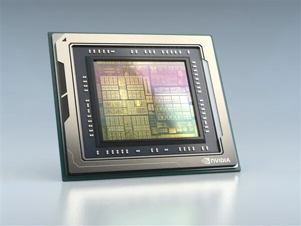 NVIDIA芯片封装特写渲染图