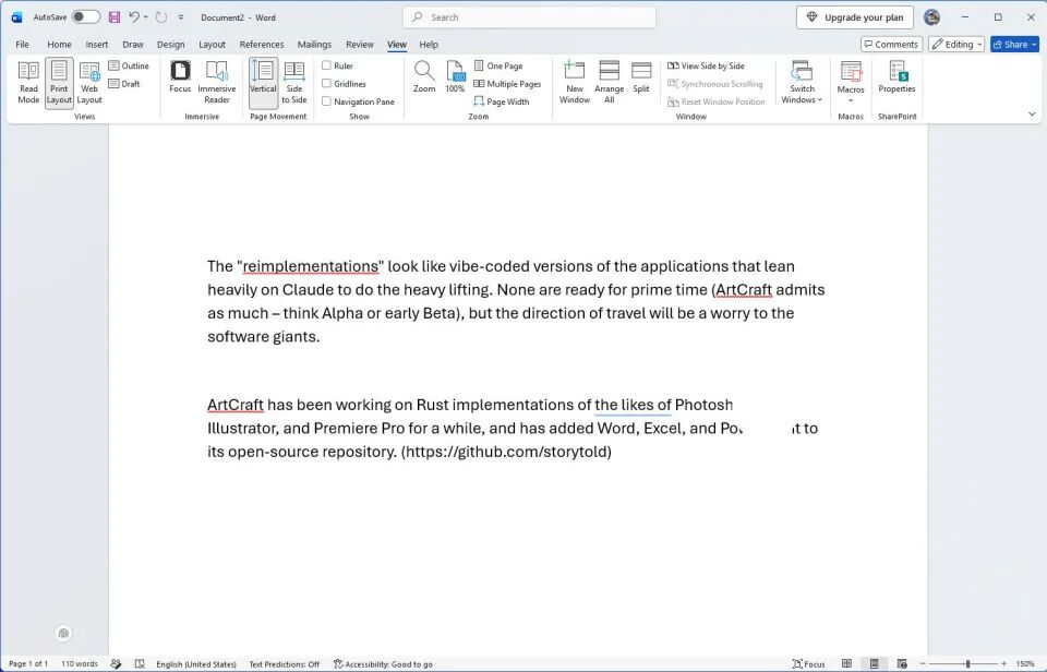 WordCraft 桌面编辑器界面截图