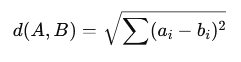 欧几里得距离计算公式