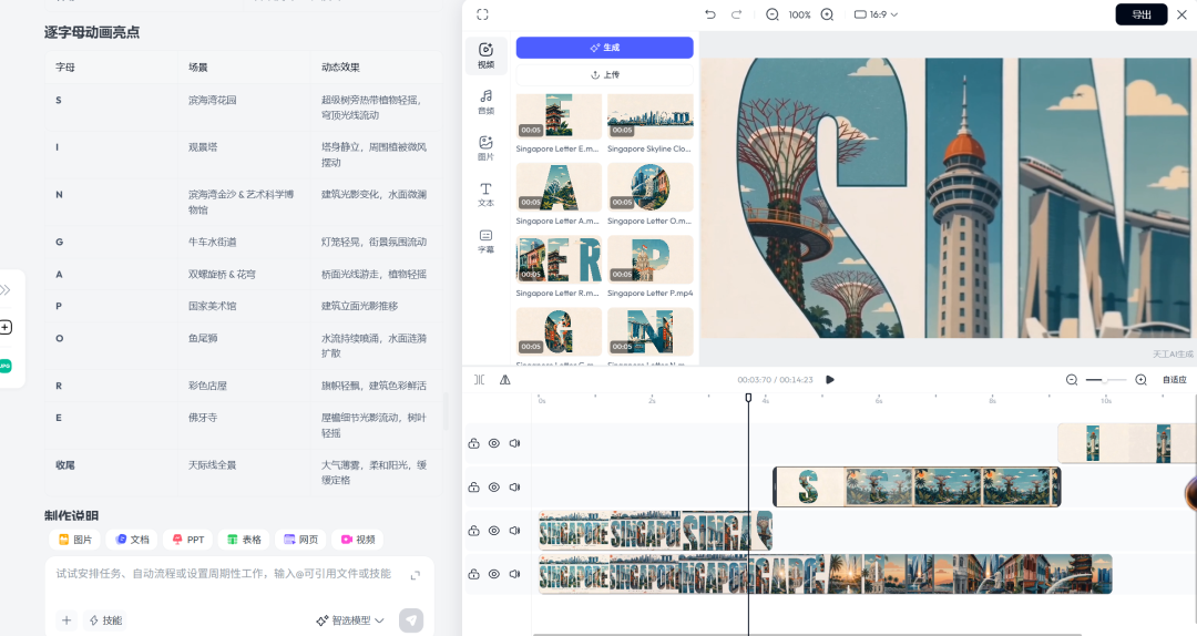 逐字母动效亮点及分镜展示