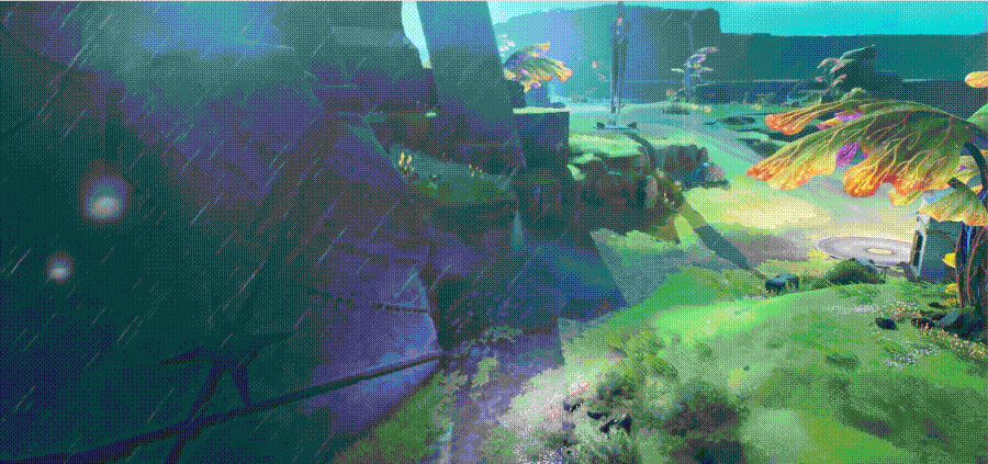 雨天场景下，河道水位明显上涨