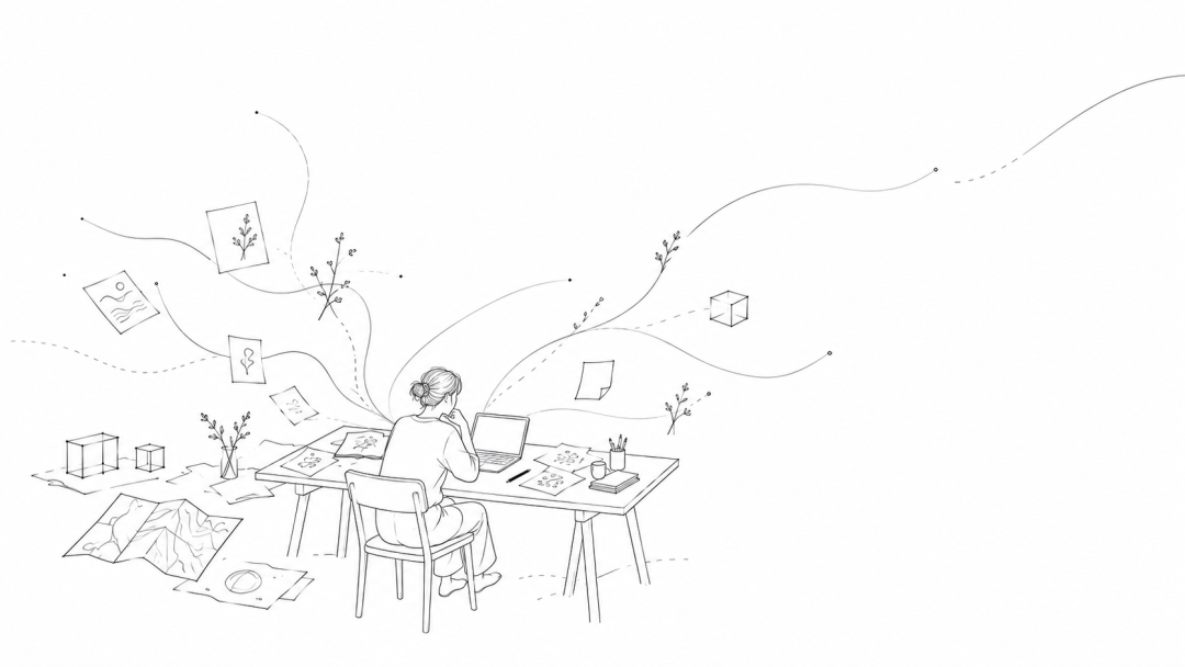 创意灵感发散插画