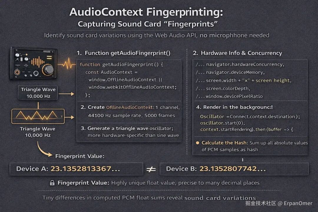 AudioContext指纹技术原理图