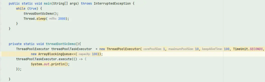 循环创建线程池代码