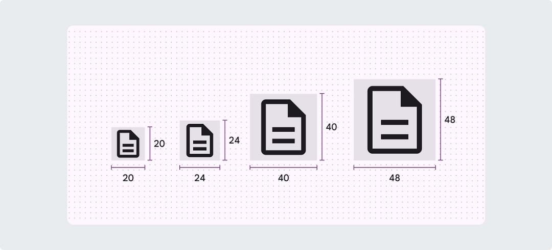 多尺寸图标展示