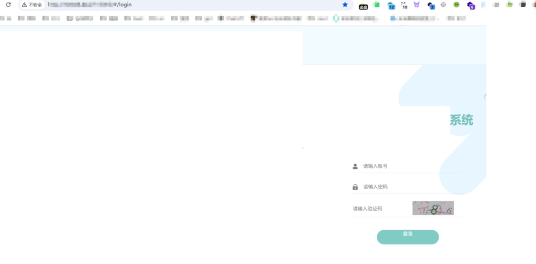 某系统登录界面截图