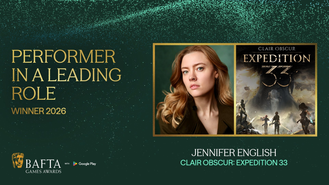 BAFTA游戏奖最佳主角获奖海报：Jennifer English 《光与影：33号远征队》
