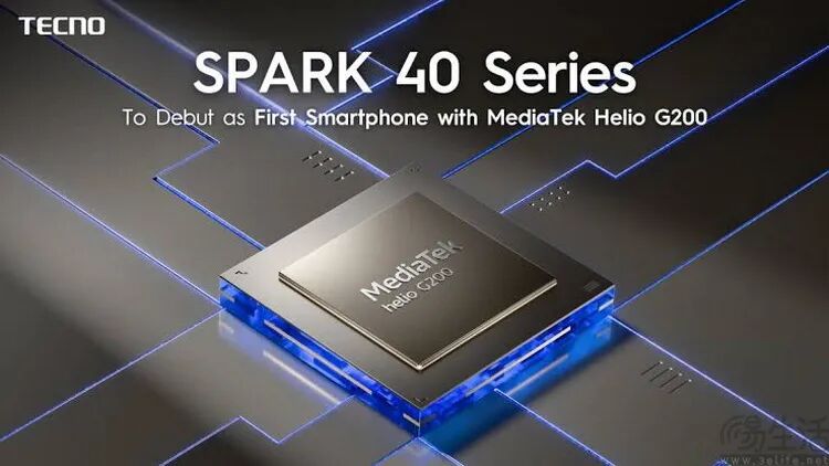 Tecno SPARK 40系列首发Helio G200宣传图