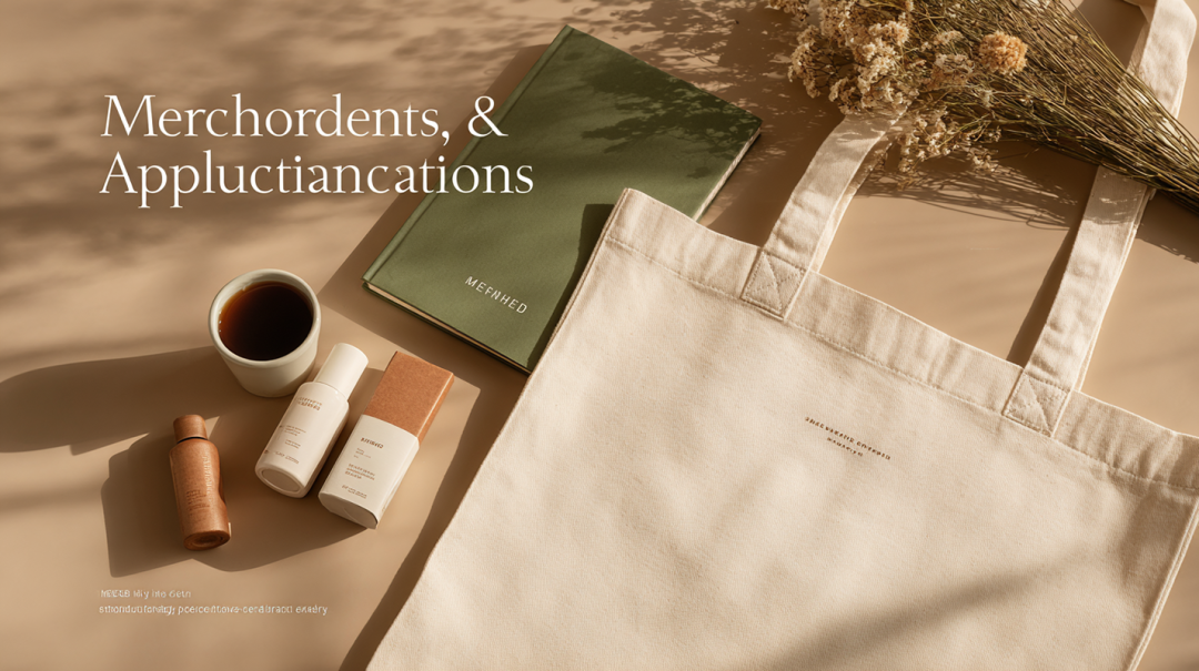 简约品牌视觉笔记本帆布袋静物摄影