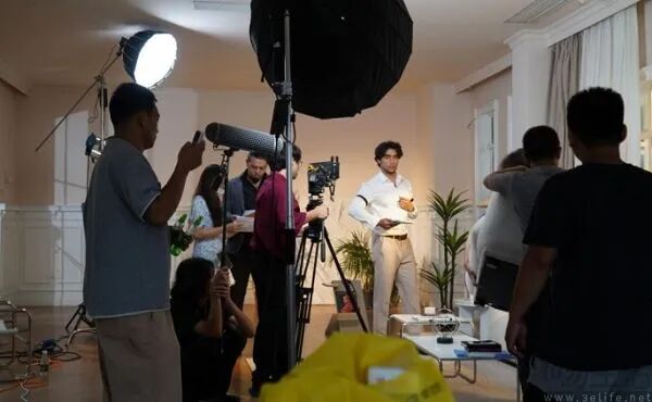 短剧拍摄现场工作照