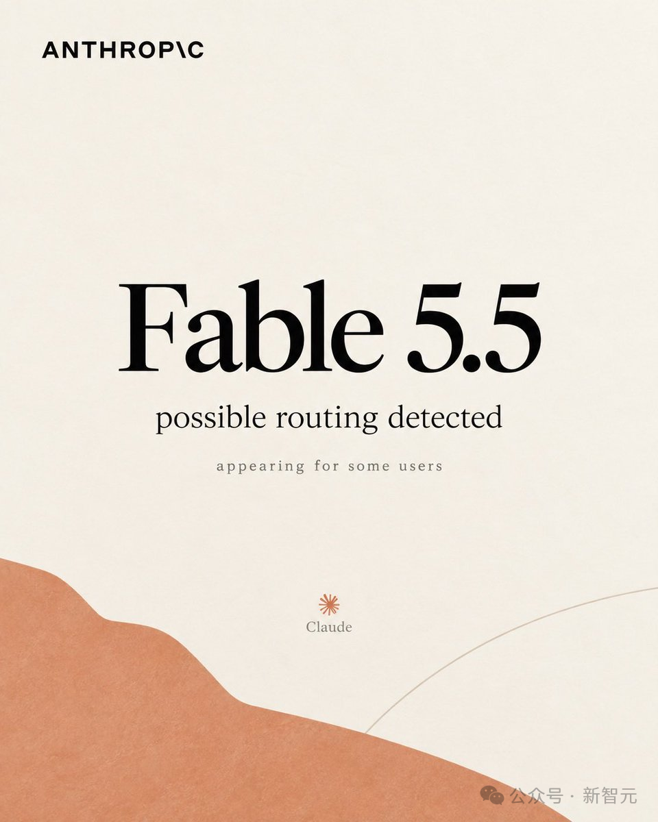 Anthropic Fable 5.5 可能正在灰度路由宣传图