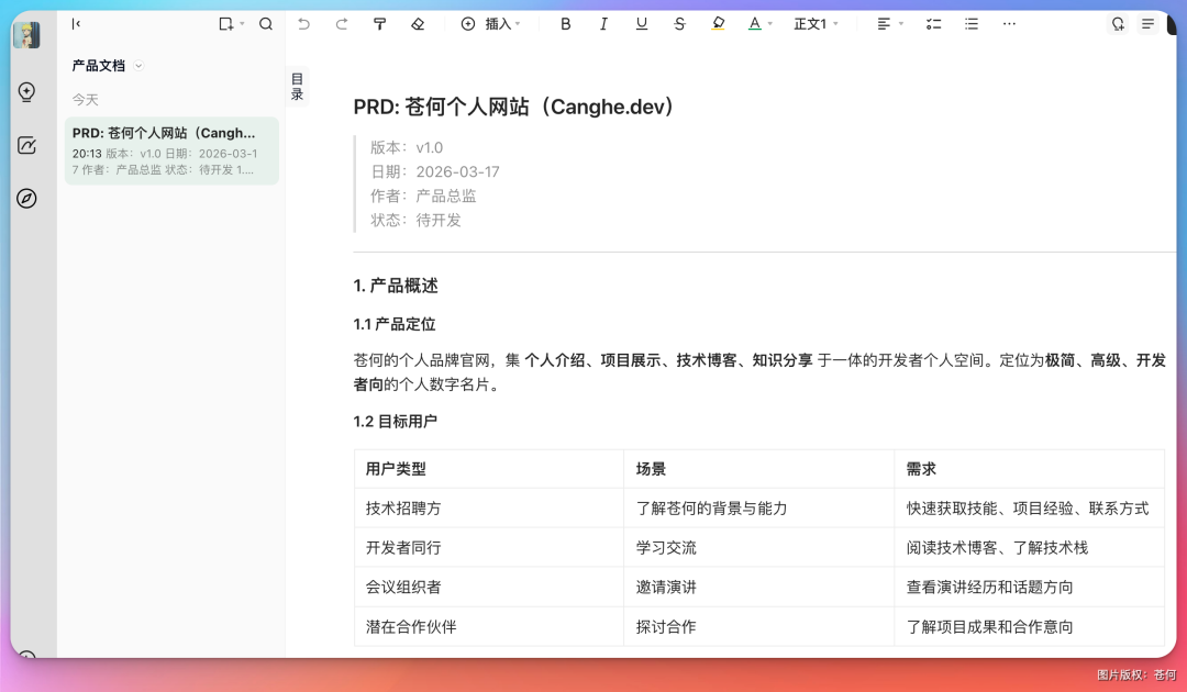 自动同步至ima的团队PRD文档