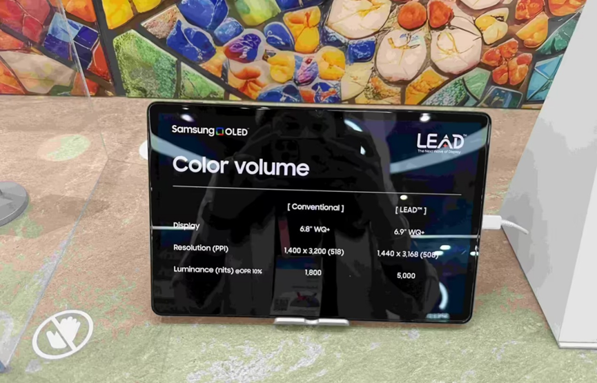 三星OLED色彩容积对比图