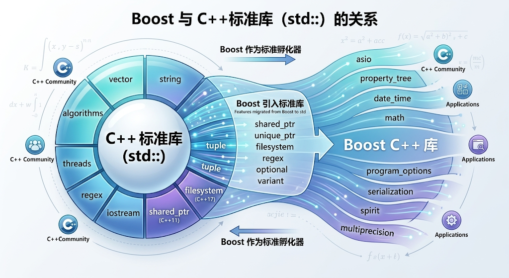 Boost与C++标准库关系图