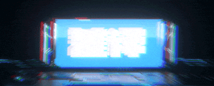 科幻风格的数字故障美学界面