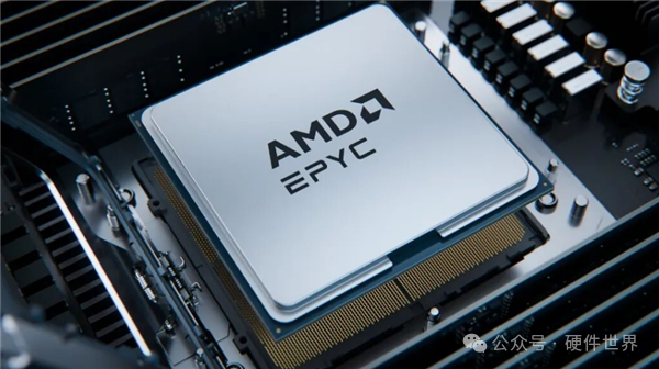AMD EPYC 服务器处理器特写
