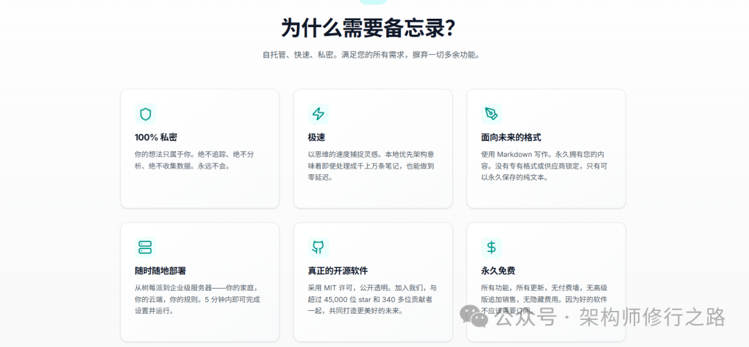 Memos 核心价值宣传图