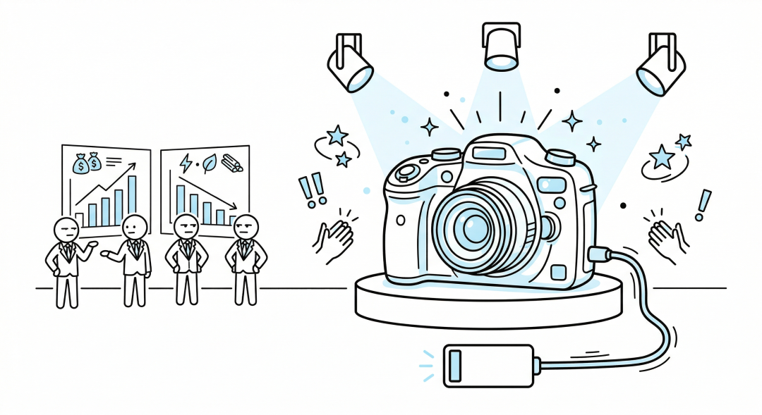 Sora设备展示与充电示意图