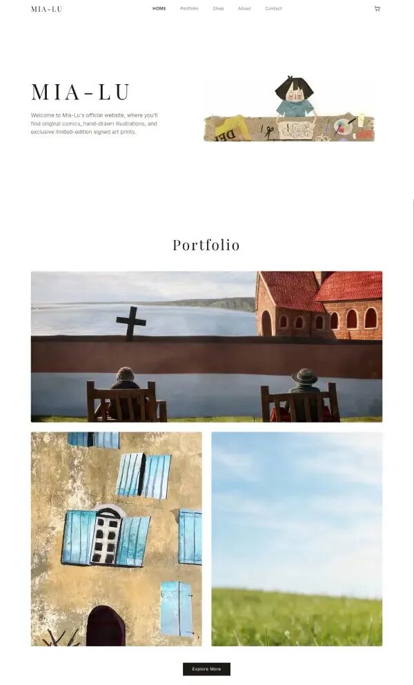 由 Kimi Agent 生成的网站首页,高度还原原设计