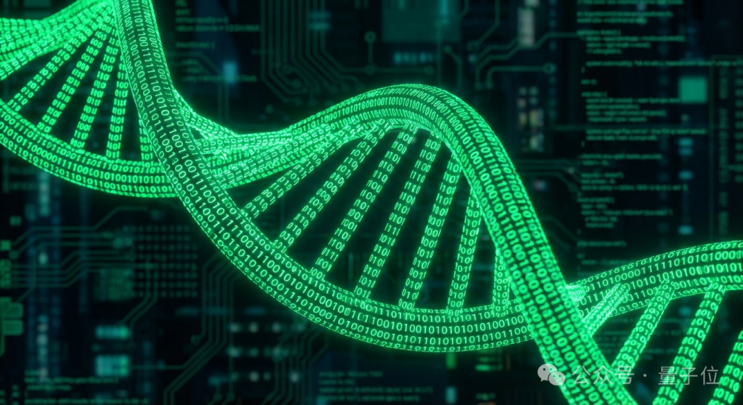 象征基因与代码结合的科技感图片