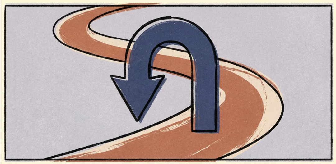 道路回退与U型转弯箭头