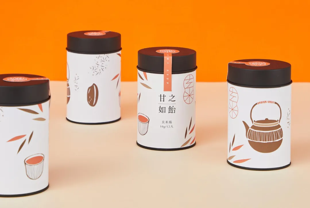 甘之如饴四罐装产品展示