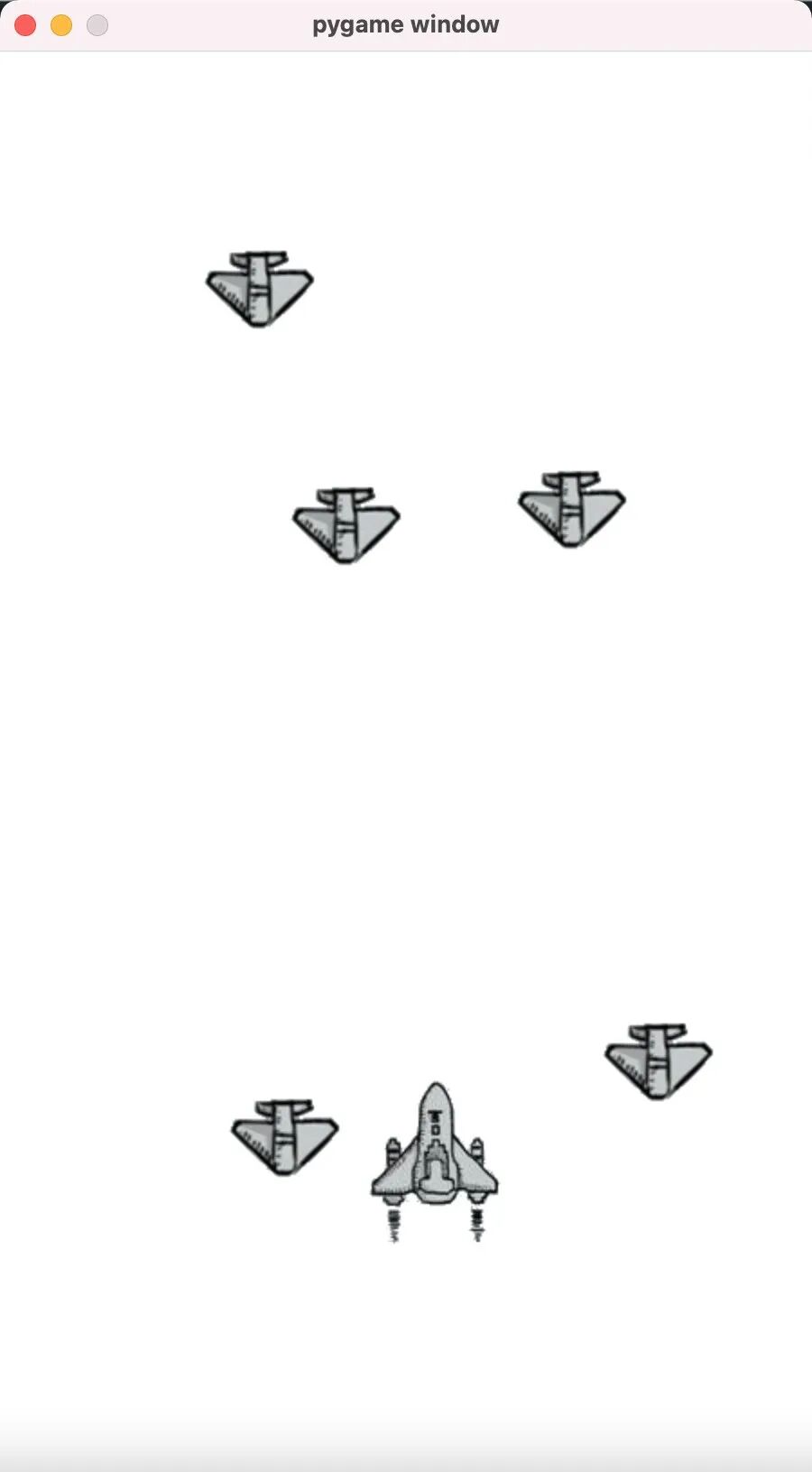 多架敌机出现在游戏窗口