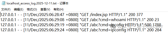 内存马访问日志