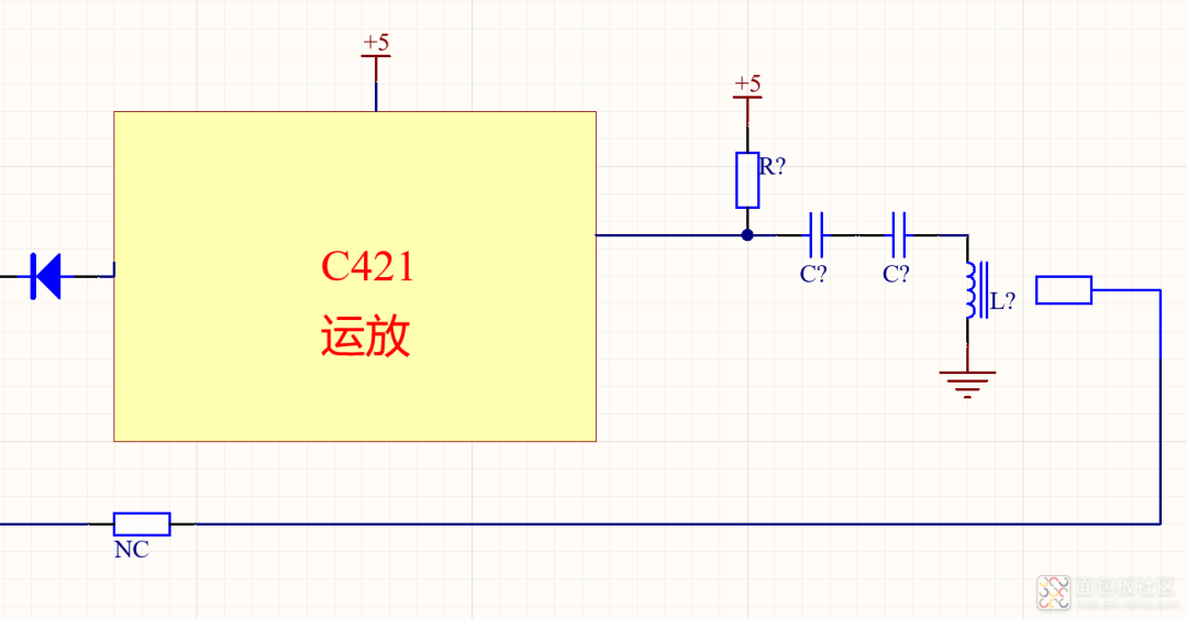 震动检测运放电路原理图