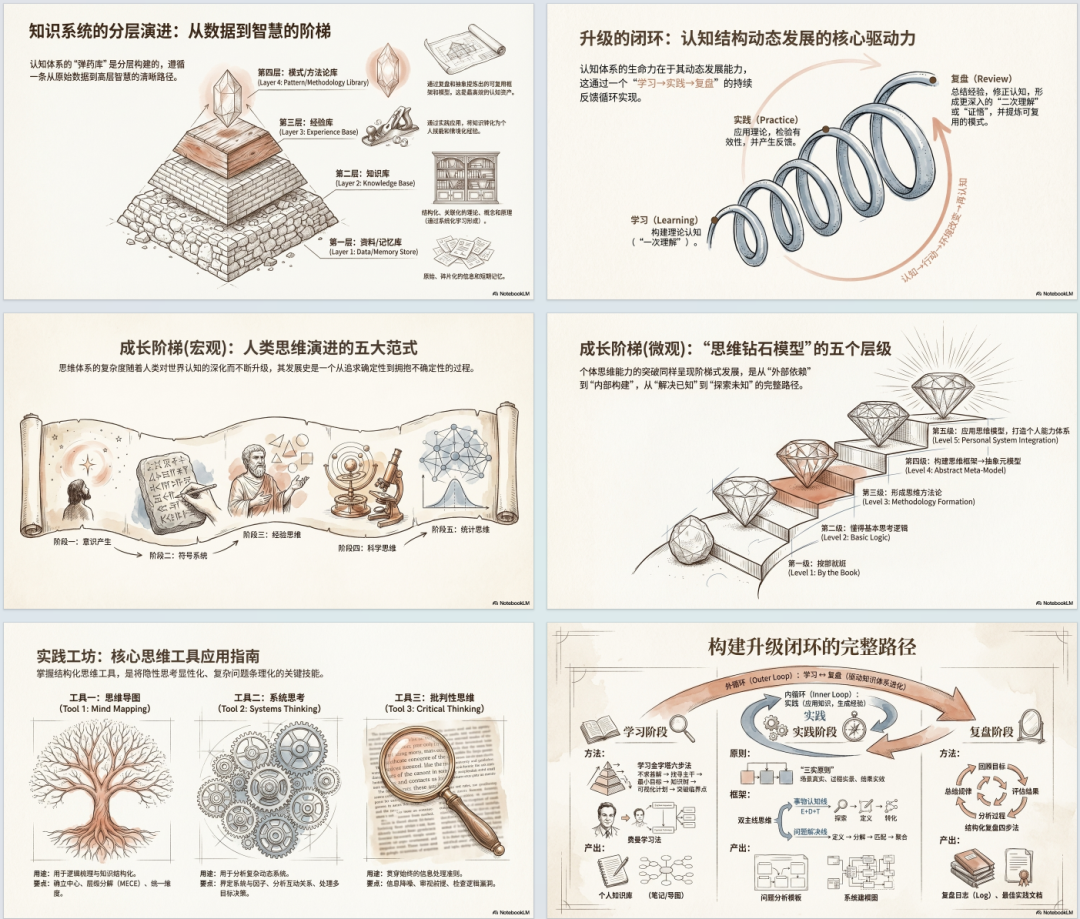 关于知识系统与思维发展的PPT内容页