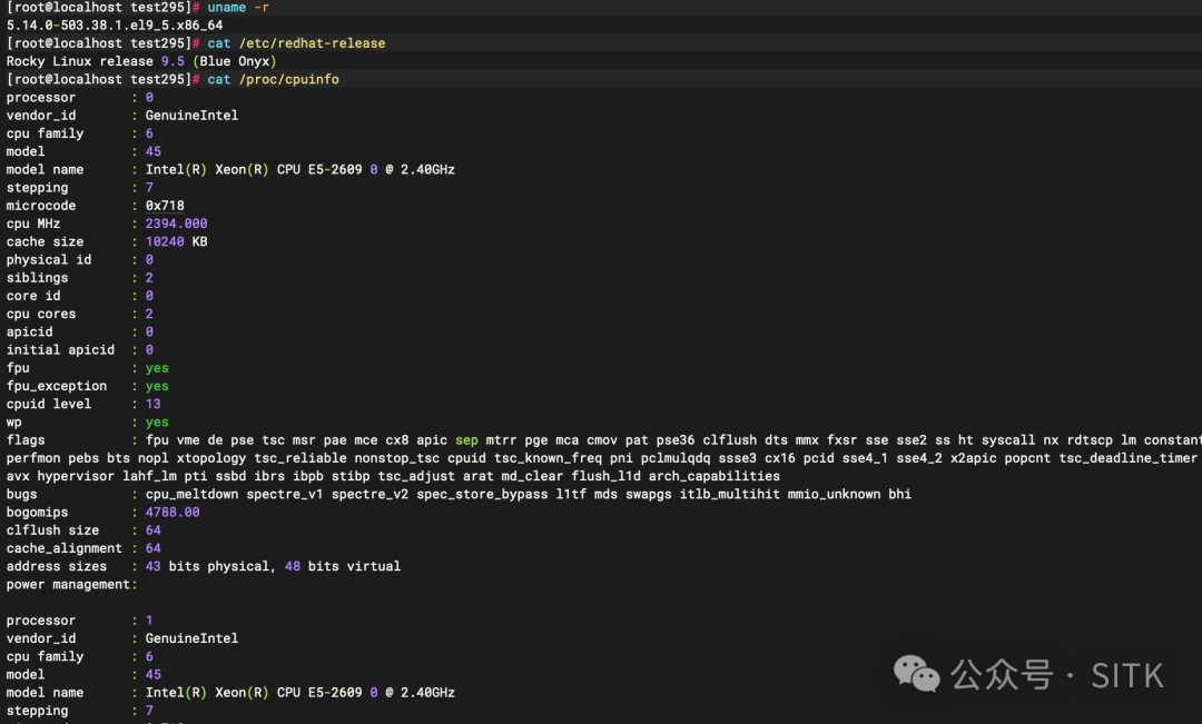 Linux系统CPU信息