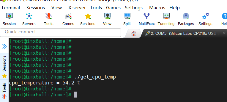 获取CPU温度程序输出