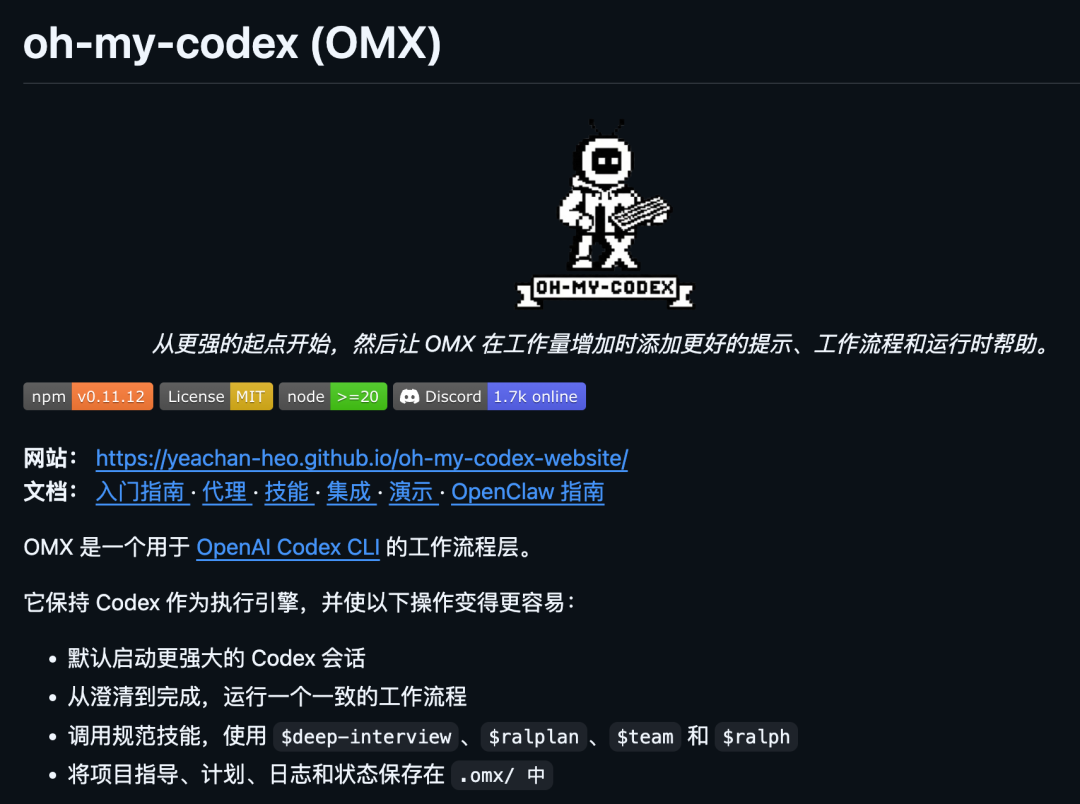 oh-my-codex项目介绍图