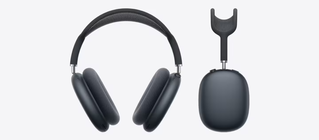 AirPods Max 2黑色款耳机及收纳盒展示